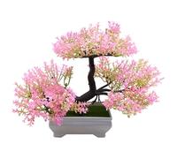 Baobiutin Fake Bonsai Tree 10.2x7.3In Potted Artificial Bonsai Pine Tree Realistic Plants Decorative Bonsai Tree for Home, Office, Hotel,Fake Bonsai Tree,Fake Bonsai