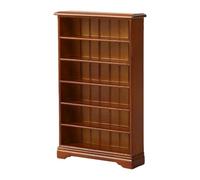 Baoblaze 1:12 Scale Dollhouse Bookcase Wooden Furniture Gift Doll Accessories Decoration Mini Display Cabinet Storage Rack for Balcony, Brown