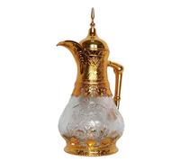 Baoblaze 1.6L Arabic Coffee Pot Juice Tea Kettle Thermal Pitcher Versatile Insulated Coffee Carafe for Party, Gold