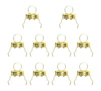Baoblaze 100Pcs Christmas Ball Ornament Hangers Round Removable Accessories Ornament Tops for Winter Holiday Christmas Tree, 16mm