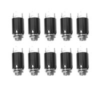 Baoblaze 10Pcs 1/4" Guitar Endpin Jack Guitar EQ Jack Socket Plug Versatile Use Audio Connector 6.35mm Plugs for Electric Guitars Accs