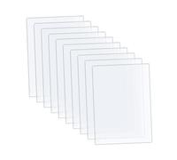 Baoblaze 10Pcs Clear Acrylic Sheets Sheets Versatile Acrylic Boards Blank Signs for Photo Frame Wedding Invitation Tabletop
