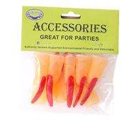 Baoblaze 10Pcs Witch Fingers Witch Nails Fingernails Red Spooky Nail Claws Monster Finger Tips for Bar Stage Show Festivals Masquerade, 1.5cmx6cm