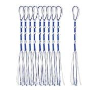 Baoblaze 10x Jewish Traditional Tzitzits Set Messiah Thread for Handicrafts Bag Men Women, Blue White
