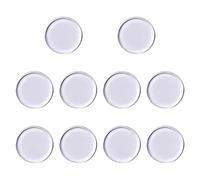 Baoblaze 10x Pool Cue Tip Pads Billiards Accessory Supplies Portable Ferrule Pads 1.1cm for Club Bar Practice Outdoor Leisure, clear