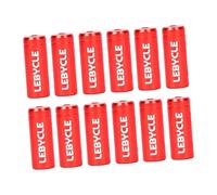 Baoblaze 12x Bike Shifter Cable End Cap Bike Shifter Wire Housing 4mm Portable Cycling Maintenance Accessories Parts Cap Ferrules, Red