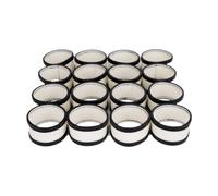 Baoblaze 16Pcs Pads Billiard Ball Cleaner Wool Circle Water Resistant Not Easy to Deform Billiard Ball Cleaning Machine Wool, Black