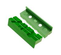 Baoblaze 2 Pieces Attractive Vise Jaws Bench Vise Jaw Pads Soft Pad Woodworking Practical Universal TPU Covers Multi Groove Design, 4.5 Inch