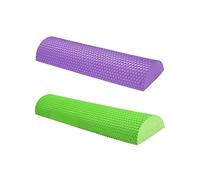 Baoblaze 2 Pieces Foam Roller Balance Half Round Yoga Pilates Fitness Yoga, E 45cm, Optional