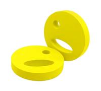 Baoblaze 2 Pieces Water Exercise Discs Pool Resistance Fitness Buoyancy Easy to Grip Aerobic Equipment Swim Hand Held Disc Kids Adults, Yellow
