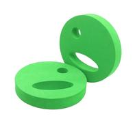 Baoblaze 2 Pieces Water Exercise Discs Pool Resistance Fitness Buoyancy Easy to Grip Aerobic Equipment Swim Hand Held Disc Kids Adults, Green