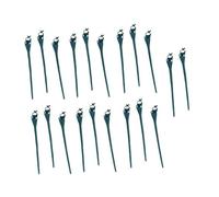 Baoblaze 20 Pieces Christmas Light Stakes Yard Lawn Light Stakes Universal Decor Ground Stake Light Holders for Outdoor Yards Pathways, Green