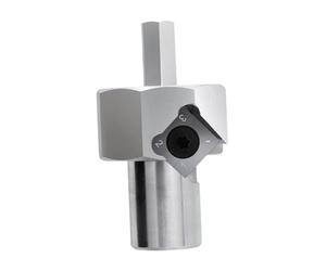 Baoblaze 20mm Bench Dog Hole Chamfer Reamer Removable Blade Universal Accessories for Workbench Sturdy Woodworking Tool Aluminum Alloy, Without Drill Bit