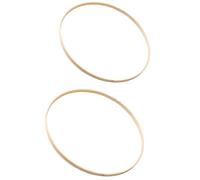 Baoblaze 2Pcs Bamboo Floral Hoops Dreamcatcher Hoops Multipurpose Decorative 40cm 36cm Macrame Rings Craft Rings for DIY Wreath Making