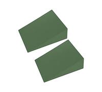 Baoblaze 2Pcs Foam Yoga Wedge Blocks Slant Boards Calf Stretcher EVA Lightweight Training Equipment Calf Raises for Calf Stretching Yoga Weightlifting, Green 12cmx15cmx5cm