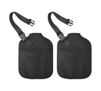 Baoblaze 2Pcs Paddle Cover Pickleball Head Cover Premium Storage Dustproof Pouch with Handle Strap Protection Racket Sleeve