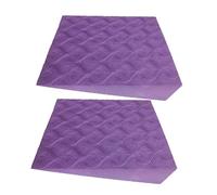 Baoblaze 2Pcs Squat Wedge Block Foot Incline Board Heel Elevated EVA Calf Calf Stretcher for Exercise Wrist Support, violet