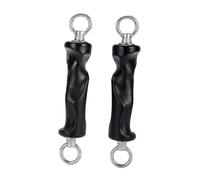 Baoblaze 2x Pull up Grip Handles Exercise Handles Black Cable Machine Exerciser Training Arm Biceps Back Shoulders Climbing Hold Grips, Double Rings