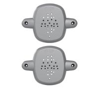Baoblaze 2x Retractable Adapter Stair Gate Base Kit Puppy Kitten Fence Replace Compact Universal Security Equipment Mounting, Gray
