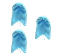 Baoblaze 3 Pieces Corner Bird Blanket Bird Shelter Bed Accessory Corner Fleece Bed Birds Warmer for Cockatiel Pigeon Conure, Light Blue