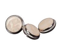 Baoblaze 3 Pieces Trumpet Valve Caps Trumpet Valve Finger Buttons Universal Brass Maintenance Supplies Repairing Diameter 17mm