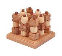 Baoblaze 3D Chess Game Ox Jiugong Grid, Chess Game for Children Stimulating Intelligence
