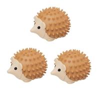 Baoblaze 3x Cat Catnip Toys Balls Cat Face Scratchers Hedgehog Shape Cute for Indoor Cats for Cats Lick Cat Toy Ball for Kitten Kitty, coffee