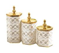 Baoblaze 3X Food Rage Jars Case Organization Multipurpose with Airtight Lid Containers for Candy Cereal Loose Tea Snacks Pasta, Style B