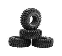Baoblaze 4 Pieces 1.9inch RC Crawler Tires Wheel Tyre Od 124mm with Foam Insert Rubber for 1/10 Professional