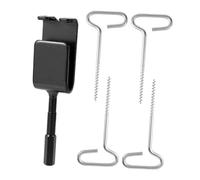 Baoblaze 4 Pieces Ice Fishing Tent Anchors Ice Shanty Anchors Sturdy for Setting up Shelter with Power Drill Adapter Tent Stakes Nails, L