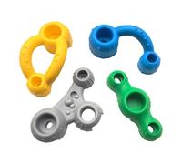 Baoblaze 4 Pieces Rock Wall Holds Rocks Wall Climbing Kits Multi Size Colourful Children Rock Climbing Holds for Kids Children Jungle