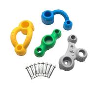 Baoblaze 4x Climbing Grip Kits Rock Wall Holds Multi Size Climber Attachments Rock Climbing Holds for Kids Children Outdoor Indoor Gym, C