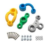 Baoblaze 4x Climbing Grip Kits Rock Wall Holds Multi Size Climber Attachments Rock Climbing Holds for Kids Children Outdoor Indoor Gym, A