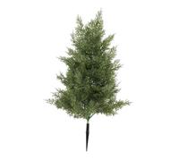 Baoblaze 50cm Artificial Cypress Tree with Ground Christmas Decoration Rustic for Desktop Weatherproof Realistic Look Fake Shrub, Green