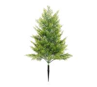 Baoblaze 50cm Artificial Cypress Tree with Ground Christmas Decoration Rustic for Desktop Weatherproof Realistic Look Fake Shrub, Yellow Green