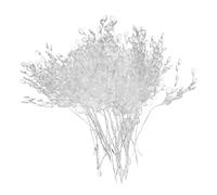 Baoblaze 50pcs Water Drop Artificial Acrylic Flower Picks Crystal Diamante Flower Branches For Party Wedding Floral Decoration - White, 15cm