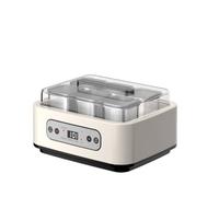 Baoblaze 6 Pieces Yogurt Maker Unit With Digital Control Panel Glass Cup Fermenter Countertop Dairy Machine Clear Lid PP And Glass Build suitable for daily use