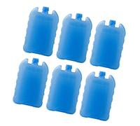 Baoblaze 6Pcs Ice Crystal Boxes Ice Packs Portable Convenient Breast Milk Pack Blocks for Outdoor Travel Fan Camping Family, Small Flat Bottle
