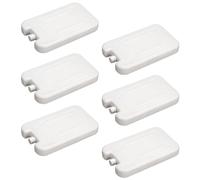 Baoblaze 6x Cooling Ice Packs Ice Blocks Reusable for Travel Cool Box Travel Ice Freezer Blocks Freezer Packs for Home Outdoors, white 200ml