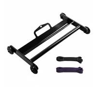 Baoblaze Abdominal Wheel Core Roller Exercise Roller With Stable Four Wheel Layout And Painted Steel Frame Suitable for home gym workouts lower body work strength practice, style to 1