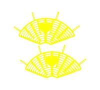 Baoblaze Accessories Bike Rear Seat Protection Net ty Guard Foot Board Foot Guard Bike Backseat Guard, yellow