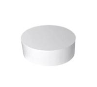 Baoblaze Acrylic Cylinder Pedestal Stands Bridal Shop Base Riser Pedestal Round Mannequin Display Pedestal Stands for Home Catering Comic Con , White