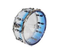 Baoblaze Acrylic Snare Drum Transparent Percussion Professional Marching Drum With Chrome Hoops Polished Lugs Clear Heads Punchy Cut Reliable Projection