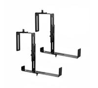 Baoblaze Adjustable Bracket Balcony Planter Hanger Holder Rack Carbon Steel Heavy Duty Construction with 3mm Thick Iron Adjustable from 2.17in to 8.3in