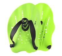 Baoblaze Adult Training Fins Swim Paddles Hand Paddles Swimming Paddles With Secure Silicone Harness PP Frame Hydrodynamic Channel Design Contoured Curve , Neon Green , S