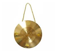 Baoblaze Alloy Gong Stand Brass Percussion Instrument Tabletop Ornament Spiritual Meditation Traditional Craft Suitable for spa meditation practices ceremonial use , 18CM Copper Alloy