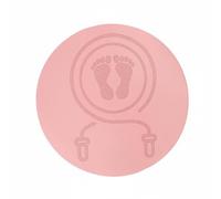 Baoblaze Anti Slip Exercise Pad Training Mat Soundproof Quiet Skipping Joint Friendly Stable Round Shape Design Suitable for Home Gym Fitness Routine, Pink, 60x60x0.8cm