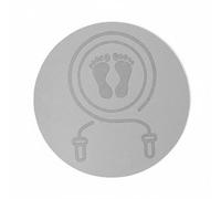 Baoblaze Anti Slip Exercise Pad Training Mat Soundproof Quiet Skipping Joint Friendly Stable Round Shape Design Suitable for Home Gym Fitness Routine, Gray, 60x60x0.6cm