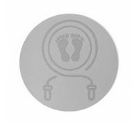 Baoblaze Anti Slip Exercise Pad Training Mat Soundproof Quiet Skipping Joint Friendly Stable Round Shape Design Suitable for Home Gym Fitness Routine, Gray, 60x60x0.8cm