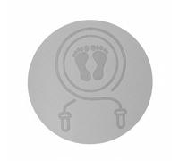 Baoblaze Anti Slip Exercise Pad Training Mat Soundproof Quiet Skipping Joint Friendly Stable Round Shape Design Suitable for Home Gym Fitness Routine, Gray, 60x60x1cm